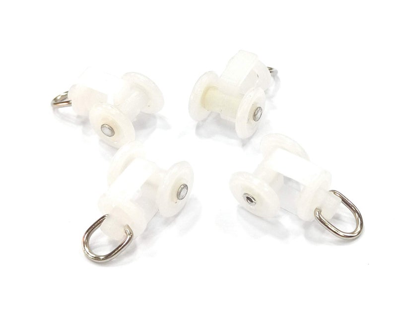 FAPBADRI Runners/Sliders for M Track/Curtain Channel, Colour - White, 50 Pieces, Standard Size - Image 5